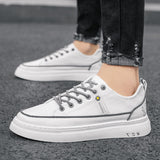 Ightweight Breathable Men's Woman Casual Shoes Flat Non-slip Sneakers White Casual Outdoor Tennis Mart Lion   