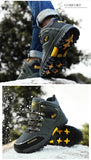 Men's Winter Snow Boots Waterproof Leather Sports Super Warm Outdoor Hiking Work Travel Shoes MartLion   