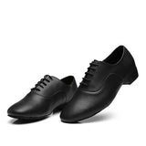 Men's Latin Dance Shoes Modern Ballroom Tango Dance Sneaker Jazz Back White clothing boy MartLion 3 5.5 