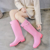 Non-slip Rain Boots Women Knee-High Water Waterproof Long Tube Rubber High Tube Galoshes Rain Shoes MartLion   