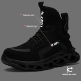 Men's Winter Safety Boots Are Light and Steel Toe Cap Anti-piercing Industrial Outdoor Work Shoes Foot Protection MartLion   