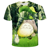 Cartoon Anime Totoro T Shirt Casual Short Sleeve Tops Men's Women Funny Unisex Streetwear Clothes Hip Hop Tops