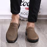 Men's Casual Shoes Summer Style Mesh Flats Loafers Leisure Breathable Outdoor Walking Footwear Mart Lion   