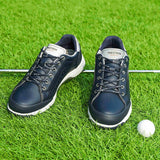 Men's Golf Shoes Waterproof Golf Sneakers Outdoor Golfing Spikes Shoes Jogging Walking Mart Lion   