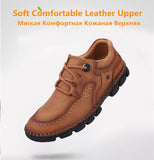 Leather Men's Casual Shoes Luxury Brand Loafers Moccasins Breathable Driving