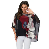 Women Blouses Style Batwing Casual Summer Blouse Shirt Woman MartLion picture color 13 4XL 