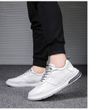Men's Shoes Leather White Breathable Sneakers Autumn All-Match Casual Zapatillas Hombre Mart Lion   
