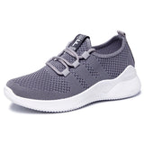 Autumn Women's Sports Shoes Platform Lace-up Casual Sneakers Tennis Lady Luxury Running MartLion GRAY 39 