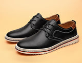 Men's Casual Shoes Leather Dress Waterproof Outdoor Non-slip Wedding Mart Lion   