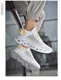 Men's Sneakers Casual Mesh Breathable Height Increase Shoes Masculino Adulto MartLion   