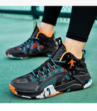 Non-slip Basketball Shoes Men's Air Shock Outdoor Trainers Light Sneakers Young Teenagers High Boots Basket Mart Lion   