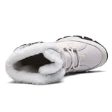 Boots Women Shoes Warm Plush Fur Ankle Casual Winter Female Flat Casual Waterproof Ultralight Footwear MartLion   