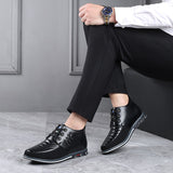 Men's Casual Shoes Retro Style Ankle Boots Formal Dress  Leather Wedding Loafers Designer Office Mart Lion   