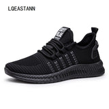 Breathable Mesh Rest Men's Leisure Shoes Korean Light And Sports Running Zapatillas Hombre Mart Lion Black 6.5 