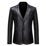 Shiny Gold Metallic Men's Brand Slim Fit Jacket Party Nightclub Prom Stage Singer Homme blazers MartLion black M 