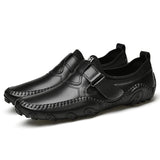 Genuine Leather Luxury Men's Octopus Casual Loafers Dress Formal Moccasins Footwear Driving Sandals Shoes MartLion 21588 Black 44 