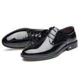 British Men's Shoes Korean Casual Leather MartLion black 6.5 