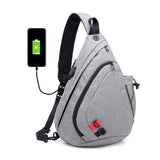 Fengdong men's waterproof black camouflage small chest bag boy rucksack one shoulder sling back pack crossbody bags Mart Lion light grey  