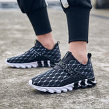 Lightweight Men's Casual Mesh Shoes Sneakers Breathable Outdoor Flats Walking Driving Footwear Zapatillas Mart Lion   