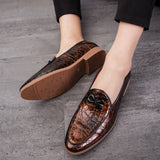 casual shoes breathable men's loafers driving lightweight luxury designers leather MartLion   