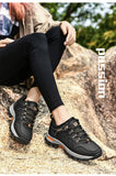 Men's Casual Shoes Outdoor Waterproof Hiking Non-slip Couples Sneakers Lace Up Flats Leather Loafers Mart Lion   