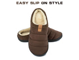 Home Soft Slippers Men's Winter Short Plush Slippers Non Slip Bedroom Fur Shoes Indoor Slippers Mart Lion   