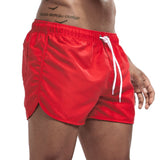 Men's sport running beach Short board pants swim trunk pants Quick-drying movement surfing shorts GYM Swimwear Mart Lion Red M 