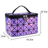 Multifunctional Cosmetic Bag Women Leather Travel Make Up Necessaries Organizer Zipper Makeup Case Pouch Toiletry Kit Bags Mart Lion   