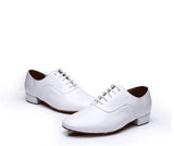 Men's Latin Dance Shoes Modern Ballroom Tango Dance Sneaker Jazz Back White clothing boy MartLion 1 5.5 
