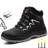 Men's Boots Steel Toe Shoes Work Indestructible Safety Puncture-Proof Work Sneakers Winter MartLion   