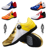 Couple Bicycle Shoes Road No-locking Cycling Women Outdoor Riding Sports Breathable Sneakers Flat Biking Mart Lion   