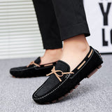 Genuine Leather Men's Loafers Slip On Wedding Shoes Breathable Casual Luxury Brand Driving Soft Moccasins Mart Lion   