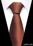 Tie For Men's Newest design Factory 7.5 cm Necktie Yellow Plaid Shirt Accessories Abraham Lincoln's birthday MartLion 12615-236  