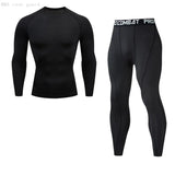 Compression Men's Sports underwear MMA rash guard Fitness Leggings Jogging T-shirt Quick dry Gym Workout Sport MartLion   