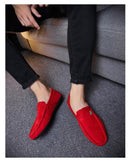 Off-Bound Men's Casual Shoes Bee Suede Loafers Flats Driving Soft Moccasins Footwear Slip-On Walking Mart Lion   