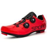 cycling shoes men's road Bicycle breathable self-locking Biking outdoor Sneakers Mart Lion   