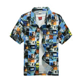 Men's Hawaiian Shirt Male Casual Printed Beach Shirts Short Sleeve MartLion