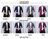 Spring Autumn Suits Men's Smart Casual Slim Fit Korean Solid Color Suits Professional Wear Blazer Jacket Mart Lion   