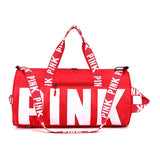Travel Bag Sports Gym Bag Printed Handbag Shoulder Bag Large-capacity Storage Backpack  Travel Bags  Travel  Mesh Mart Lion Red  
