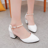 women stylish high heel pumps lady party spring summer 5.5cm high heels pink shoes MartLion   