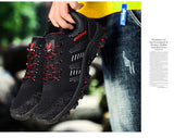 Men's Soft Outdoor Casual Shoes Summer Breathable Mesh Sneakers Black Hiking Footwear Trial Running Mart Lion   