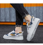 Men's Sneakers Casual Shoes Lovers Printing Flat Tenis Masculino Vulcanized Zapatos De Hombre Mart Lion   