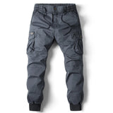 Men Jogging Casual Pants Cotton Full Length Military Men's Streetwear Men's MartLion blue grey 40 CHINA