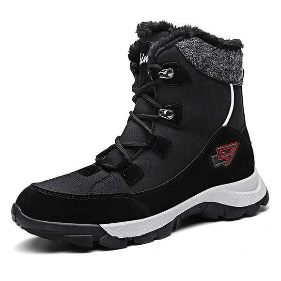 Boots Women Shoes Warm Plush Fur Ankle Casual Winter Female Flat Casual Waterproof Ultralight Footwear MartLion   