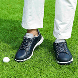 Men's Golf Shoes Waterproof Golf Sneakers Outdoor Golfing Spikes Shoes Jogging Walking Mart Lion   