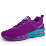 Running Shoes Breathable Light Women's Sneakers Non-slip Wear-resisting Height Increasing Sport Mart Lion Purple 3.5 