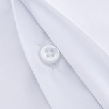 Men's Classic French Cuff Dress Shirts Long Sleeve No Pocket Tuxedo with Cufflinks Formal Party Wedding White Blue Mart Lion   