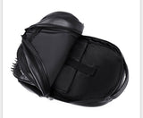 Relief Skull Embossed 3D Backpack Creative Men's Women Schoolbag Laptop Bag Punk Rivets Rucksack Waterproof Travel Backpack Mart Lion   