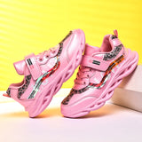 Children Shoes for Girls Autumn and Spring Casual Kids Sports Pink Shoes Suitable for 5-12Y Child MartLion   