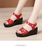 platform sandals women shoes summer high heels wedge ladies waterproof beach office MartLion   